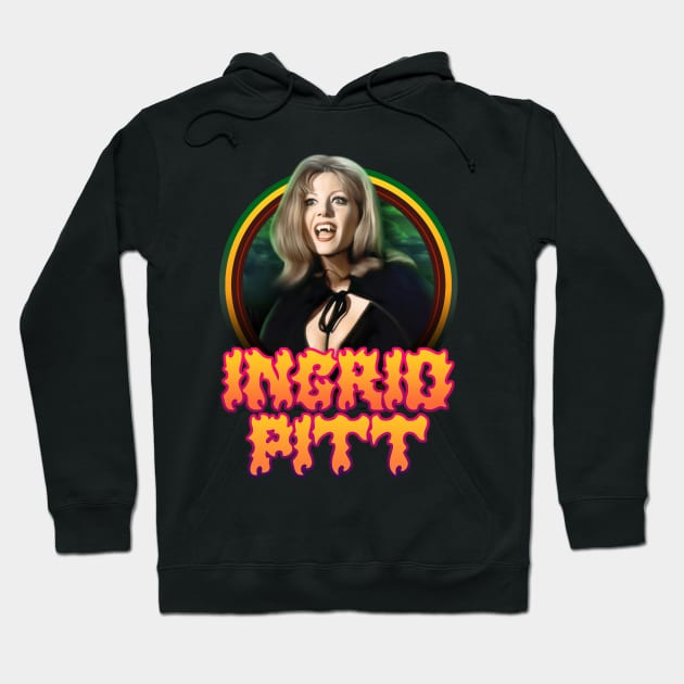 Ingrid Pitt Vintage Hoodie by Trazzo